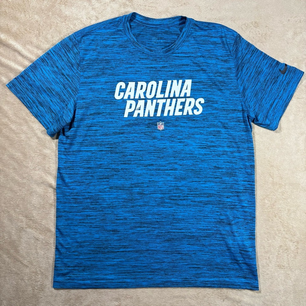 Carolina Panthers Large Men's Nike Blue Velocity‎ Performance T-Shirt S/S